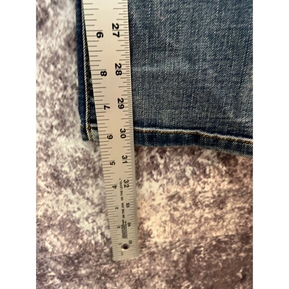 Rods.com Jeans Women 9/10 x 34 Blue Distressed Western Rodeo Embroidered Studded - Picture 7 of 13